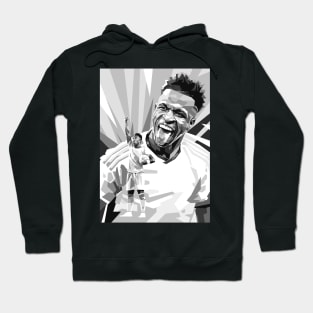 Vinicius jr greyscale illustration Hoodie